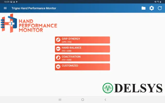 Trigno Hand Performance Monitor android App screenshot 2